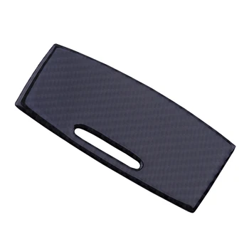 

beler Black Carbon Fiber Texture Interior Console Cigarette Lighter Ashtray Panel Cover Trim Fit For Infiniti Q50 Q60 2014-2019