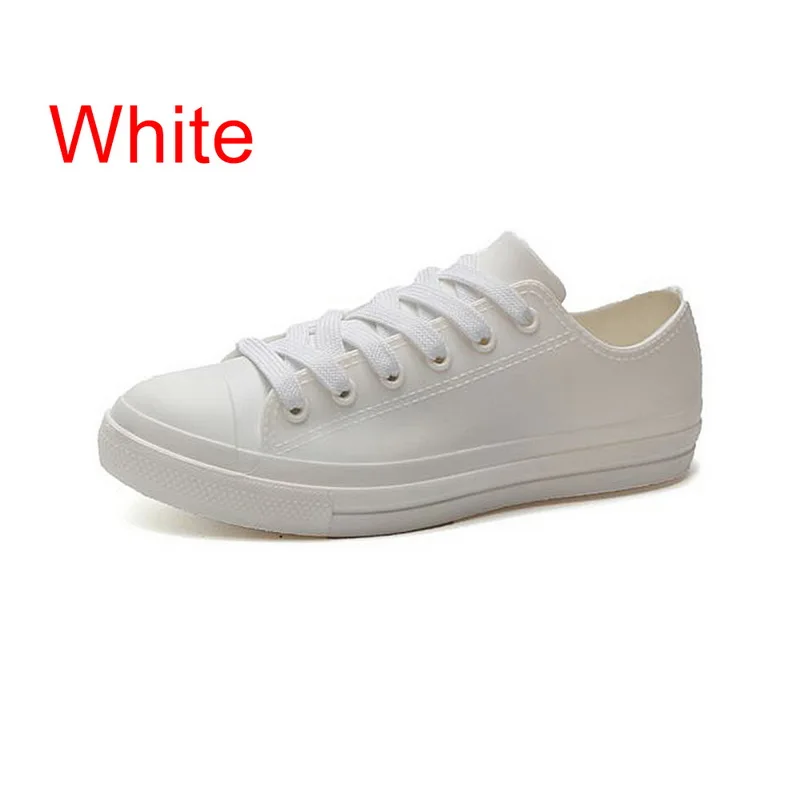 HEFLASHOR/женские резиновые сапоги; белые кроссовки; обувь из водонепроницаемого материала; сезон весна-лето года; женская повседневная обувь; резиновые сапоги для дождя; размер 40
