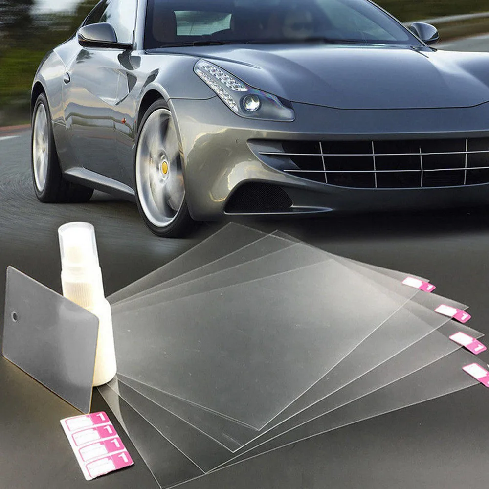 

4pcs Car Vehicle Anti Fog Rainproof Rear View Mirror Sticker Window Protective Anti-Scratch Waterproof Decor Film