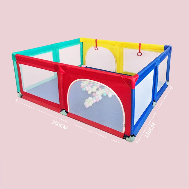 Baby Playpen Baby Fence Children Play Yard Kids Ball Pool Toddler Indoor Playground for Newborn with Free Gifts Play Tent