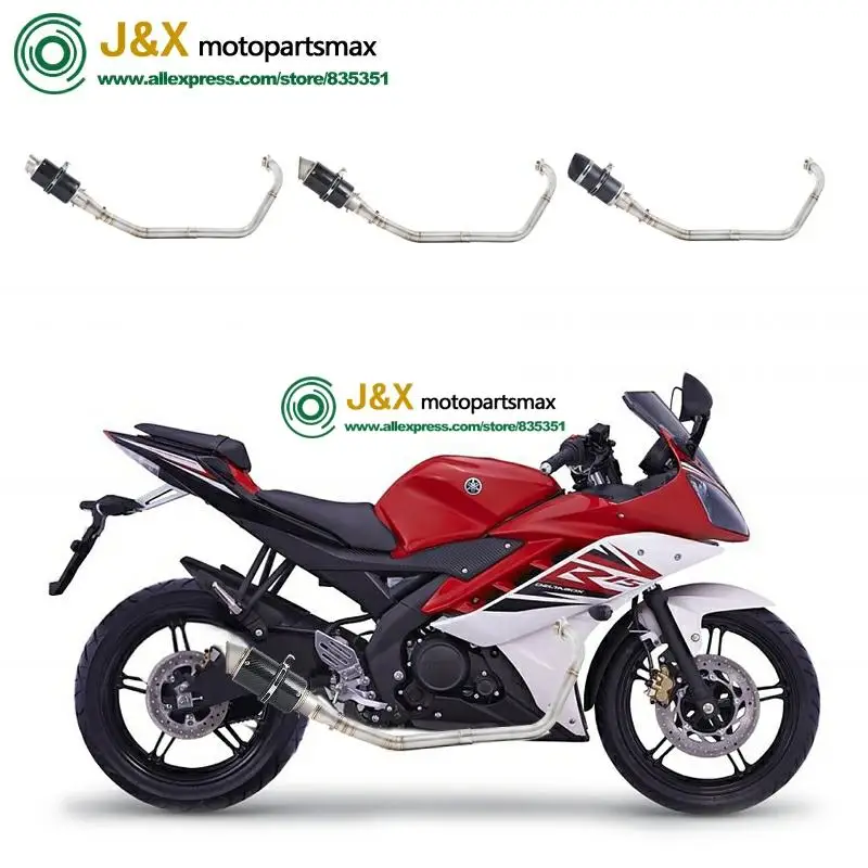 Полная выхлопная система мотоцикла Escape slip on для yamaha YZF R15 MT15 MT-15 2008- средняя труба глушителя DB-Killer
