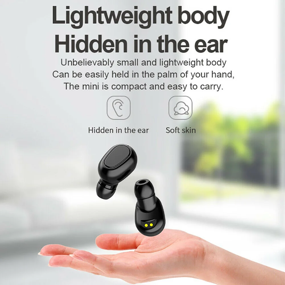 Noise Cancelling Mini Music TWS Bluetooth 5 0 IPX5 Waterproof LED Power Dispaly Charging Box Gaming Wireless Earbuds HiFi Stereo