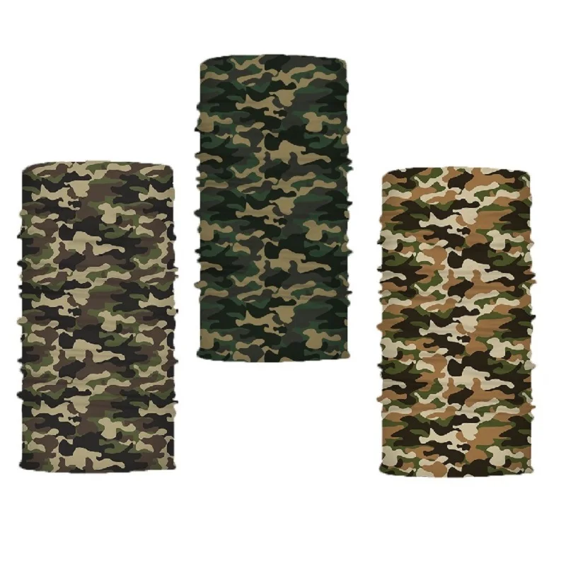 High Elastic Camouflage Seamless Bandana Buffs Neck Gaiter Cycling Fishing Balaclava Men Women Scarf head scarf men