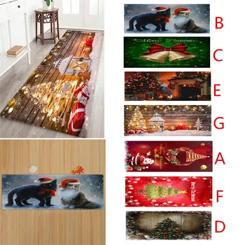 

Merry Christmas Welcome Doormats Indoor Home Carpets Decor 40x120CM Christmas Decorations Carpet