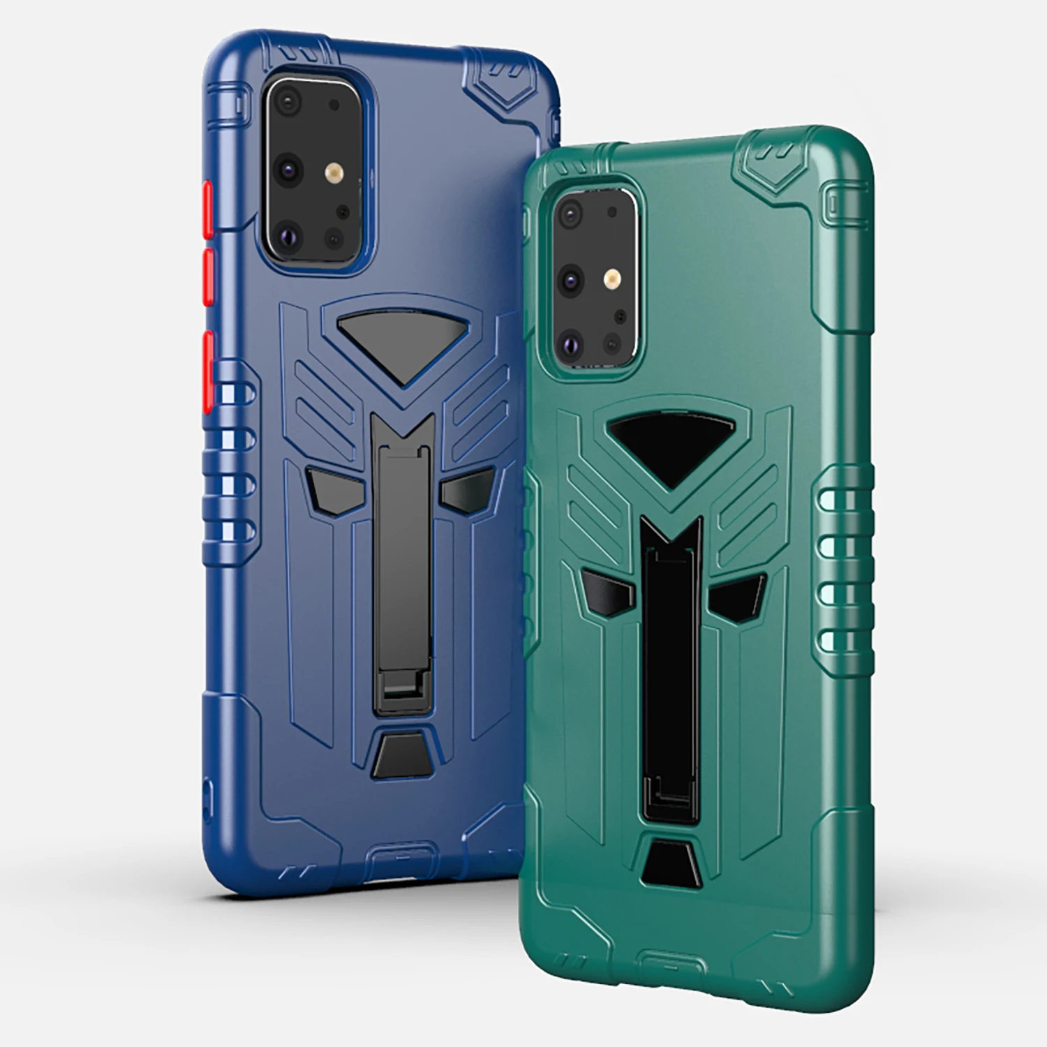 Чехол для Samsung Galaxy S20 Plus Жесткий из поликарбоната с подставкой противоударный