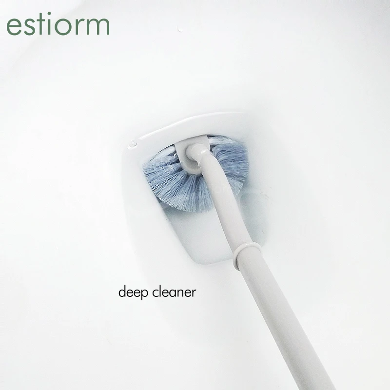 Toilet Brush With Holder set Soft Bristle toilet brush wall mounted  bathroom cleaner cleaning brush wc brush Deep Cleaning