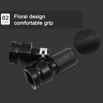 

Wind Batch Electric Key Conversion Head Hex 1/2 Turn 1/4 Batch Head Conversion Heads Sleeve QP2