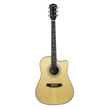 

ammoon 41" Cutaway Acoustic Folk Guitar Spruce Topboard Sapele Backboard & Sideboard Rosewood Fingerboard with Gig Bag Capo