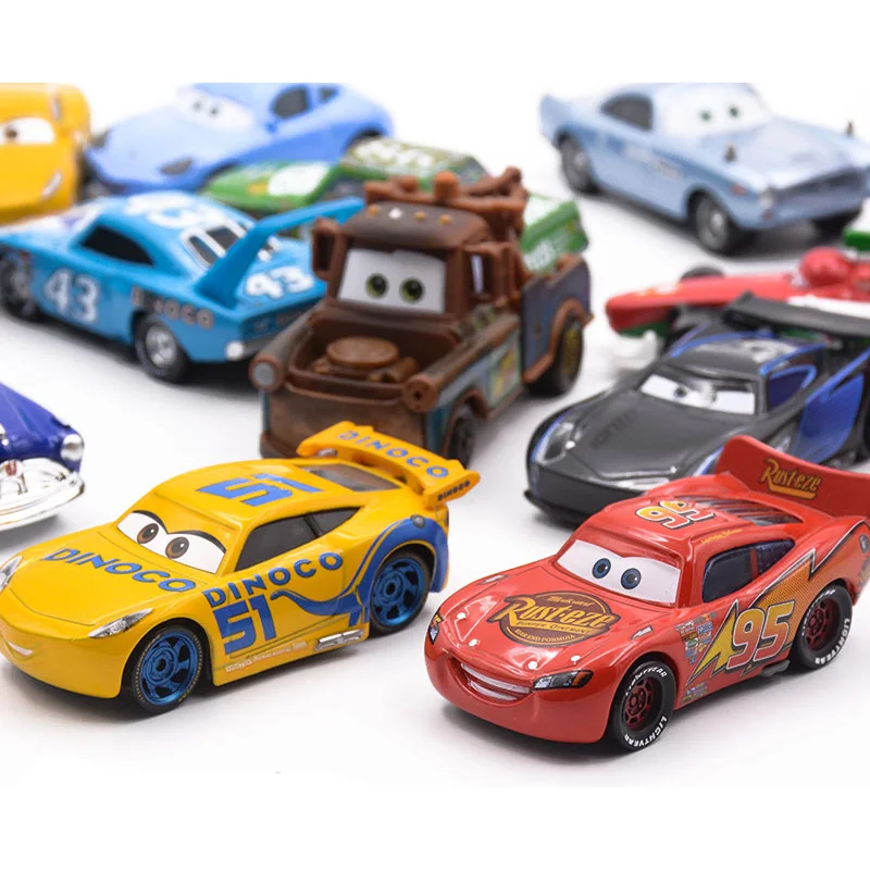 Оригинальный портативный ящик для хранения Disney Pixar Тачки 2 3 Молния Маккуин