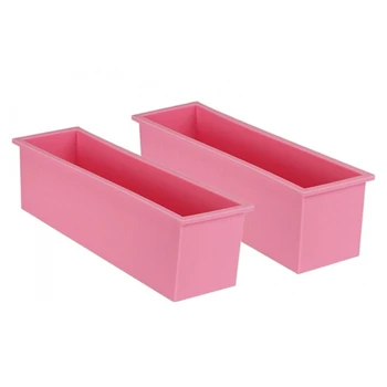 

2Pcs Silicone Soap Mold Box DIY Tools Toast Loaf Moulds Loaf Bread Molds Soap Making Tool