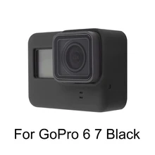 Для Go Pro аксессуар Мягкий силиконовый чехол+ крышка объектива Крышка для GoPro Hero 5 6 7 Black Hero 6 Hero 7 Экшн-камера