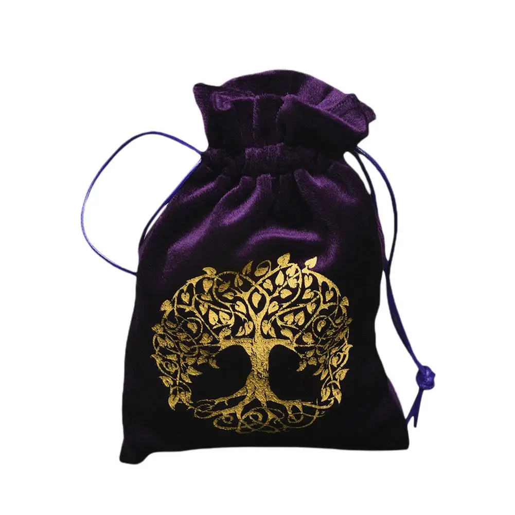 Velvet Tarots Card Storage Bag Oracle Witch Divination Accessories Drawstring Package Tarot Cards Supplies | Спорт и развлечения