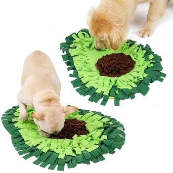 

Funny Pet Dog Snuffle Mat Pet Sniffing Training Blanket Fruit Shape Dog Mat Nosework Puzzle Toy Pet Relieve Stress Fleece Pad 8