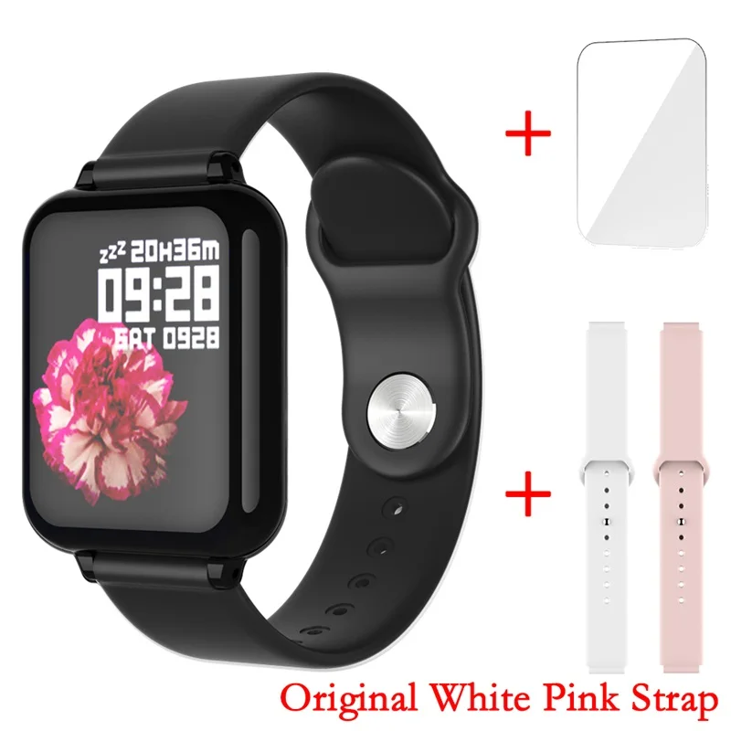 get them all B57 Смарт-часы для мужчин и женщин для Apple Watch Android Phone монитор сердечного ритма умный Браслет кровяное давление B57 умные часы - Цвет: get them all