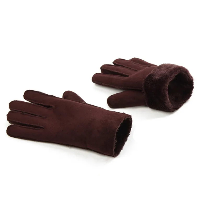 Зимние теплые перчатки мужские Противоскользящие ветрозащитные теплые сенсорные перчатки дышащие перчатки для мужчин и женщин перчатки для альпинизма и пешего туризма - Цвет: Brown