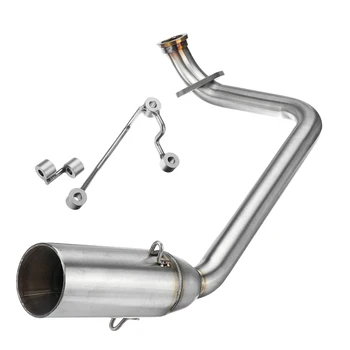 

New 1Set Motorcycle Exhaust Muffler Front Link Pipe Adapter Without Silencer For HONDA PCX 125 150 2018-2019 Exhaust 25mm 51mm