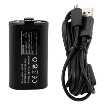 

1400mAh Backup Battery for XBox One Rechargeable Gamepad Battery with USB Charging Cable