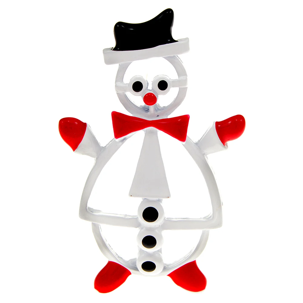 CINDY XIANG nowy piękny emalia Snowman broszki dla kobiet i mężczyzn  śliczne Hollow Cartoon rysunek boże narodzenie nowy rok broszka przypinki  prezenty tanie i dobre opinie