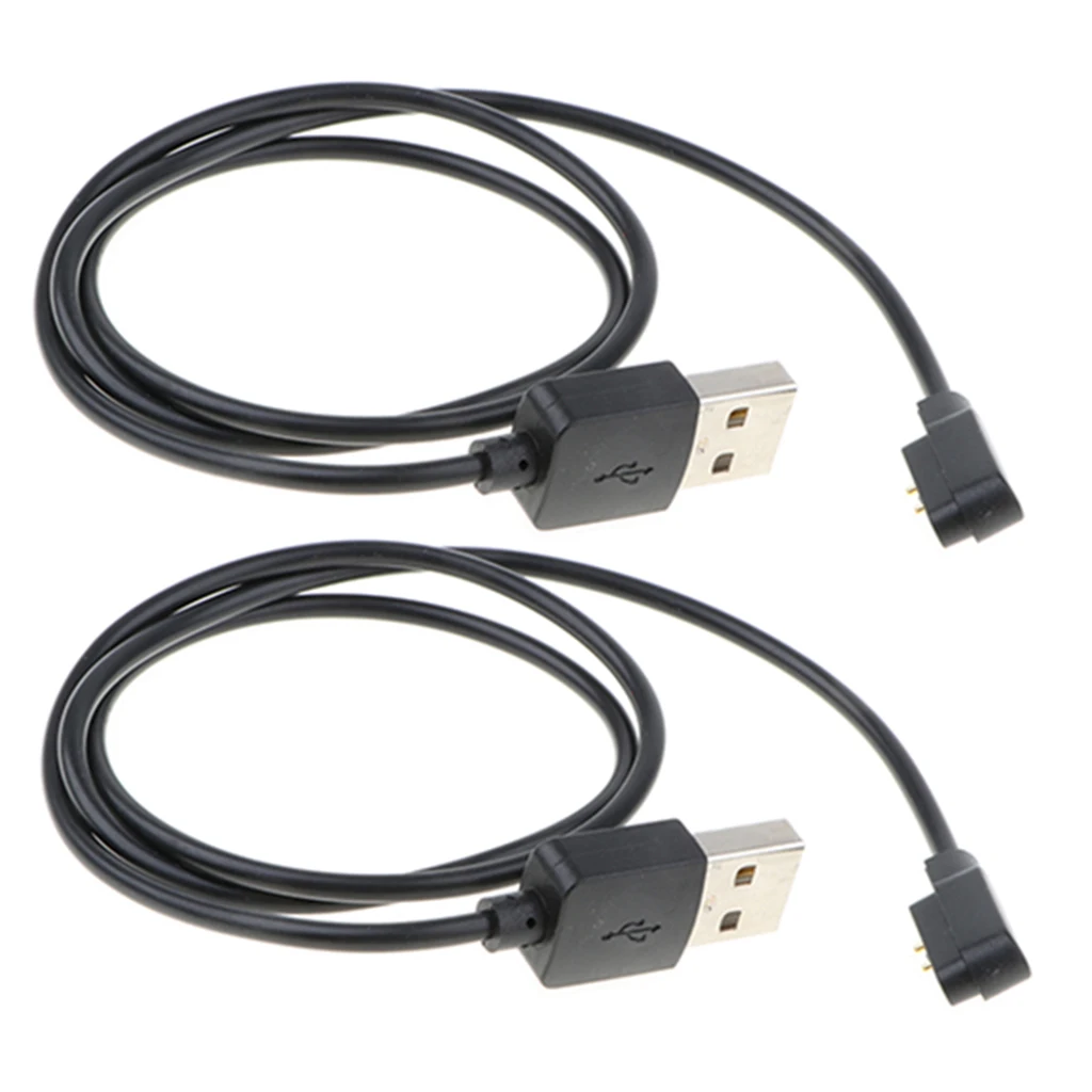 

Universal 2 Pcs Smartwatch Charging Cable High-Speed A 2 Pin Magnetic Suction USB Charging Cable Cord for Smart Watch