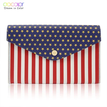 

Docolor New Fashion Cosmetic Makeup Bag With Stars & Stripes Organizer bag Pouchs For Travel Ladies Pouch Women Cosmetic Bag