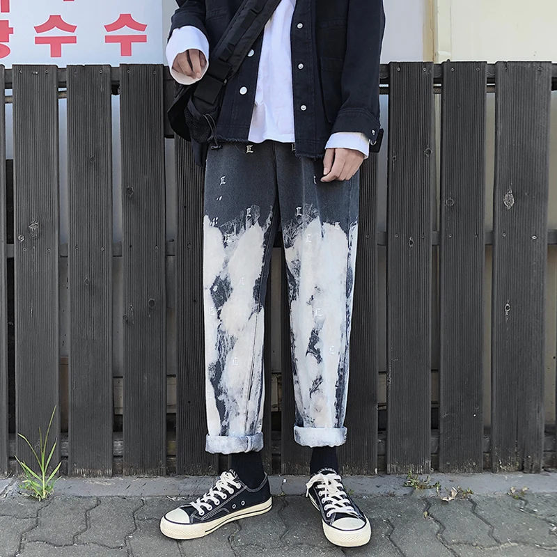 Camo Jeans Men Fashion Washed Vintage Tie Dye embroidery Casual Denim Pants Man Streetwear Hip Hop Loose Straight Jeans S-2XL Camo Jeans Men Fashion Washed Vintage Tie Dye embroidery Casual Denim Pants Man Streetwear Hip Hop Loose Straight Jeans S-2XL
