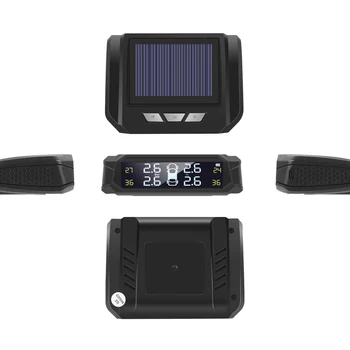 

An-05a tire temperature Tyre Pressure Monitoring System Solar Power Digital LCD Display Auto Security Alarm Systems
