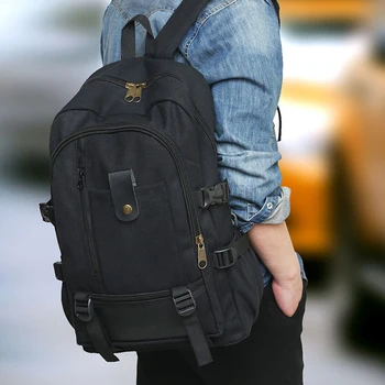 

Mens Lady Vintage Canvas Backpack Satchel Rucksack School Bag Travel Camping Bag High Capacity Laptop Notebook Bags