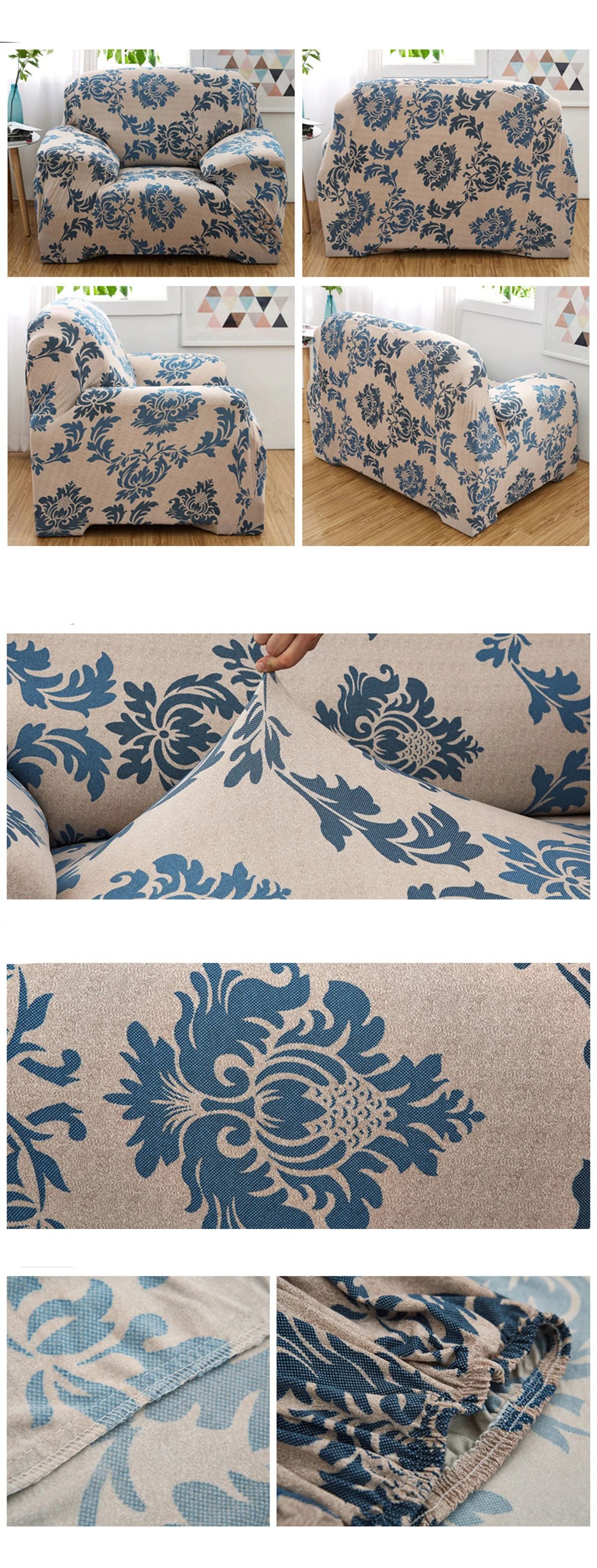 Super Stretch Knitted Cotton Sofa Cover Slipcovers All-inclusive Couch Case for Different Shape Sofa High Quanlity Solid Color
