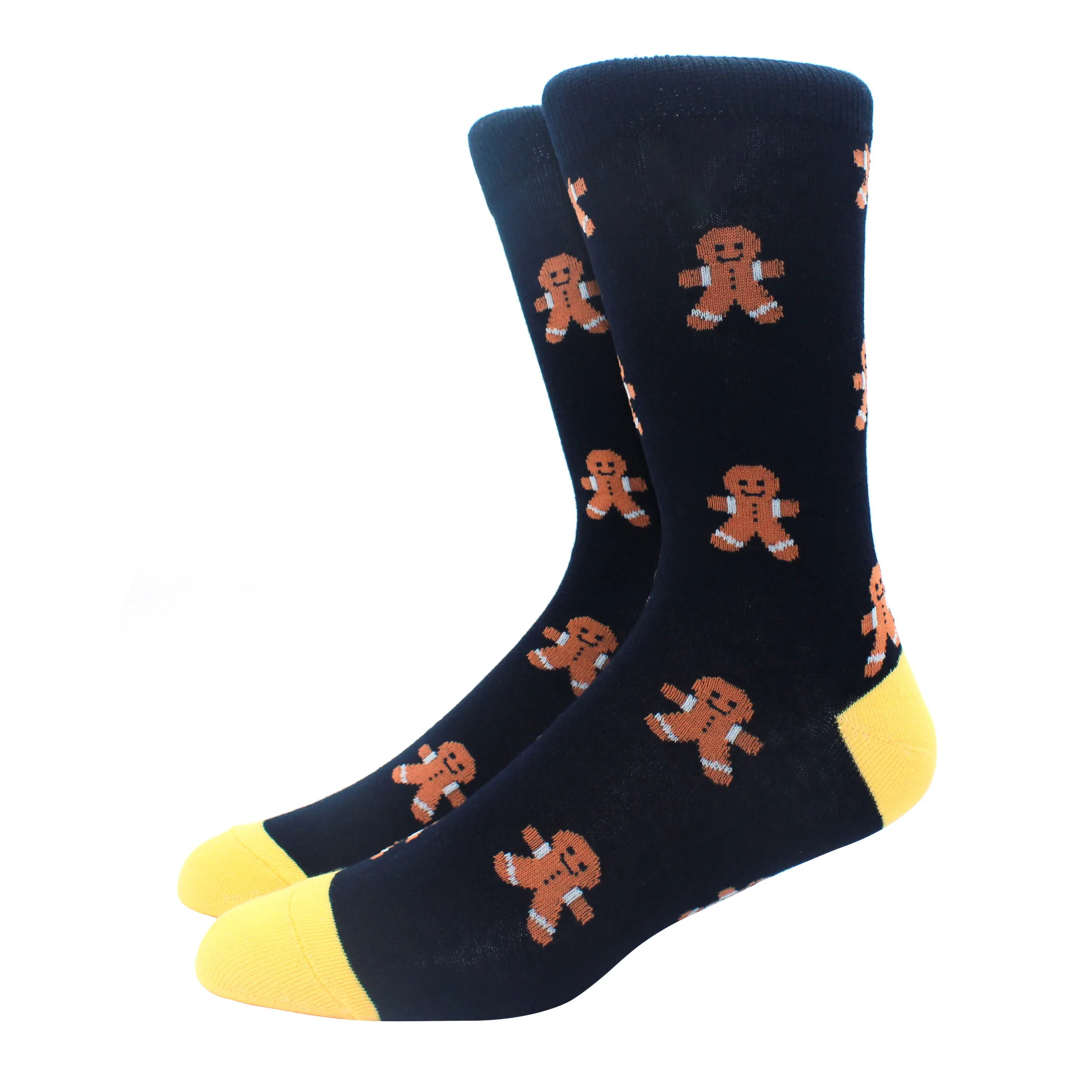 Vibrant Hiphop Cotton Men's Socks - Harajuku Fun Animal Design