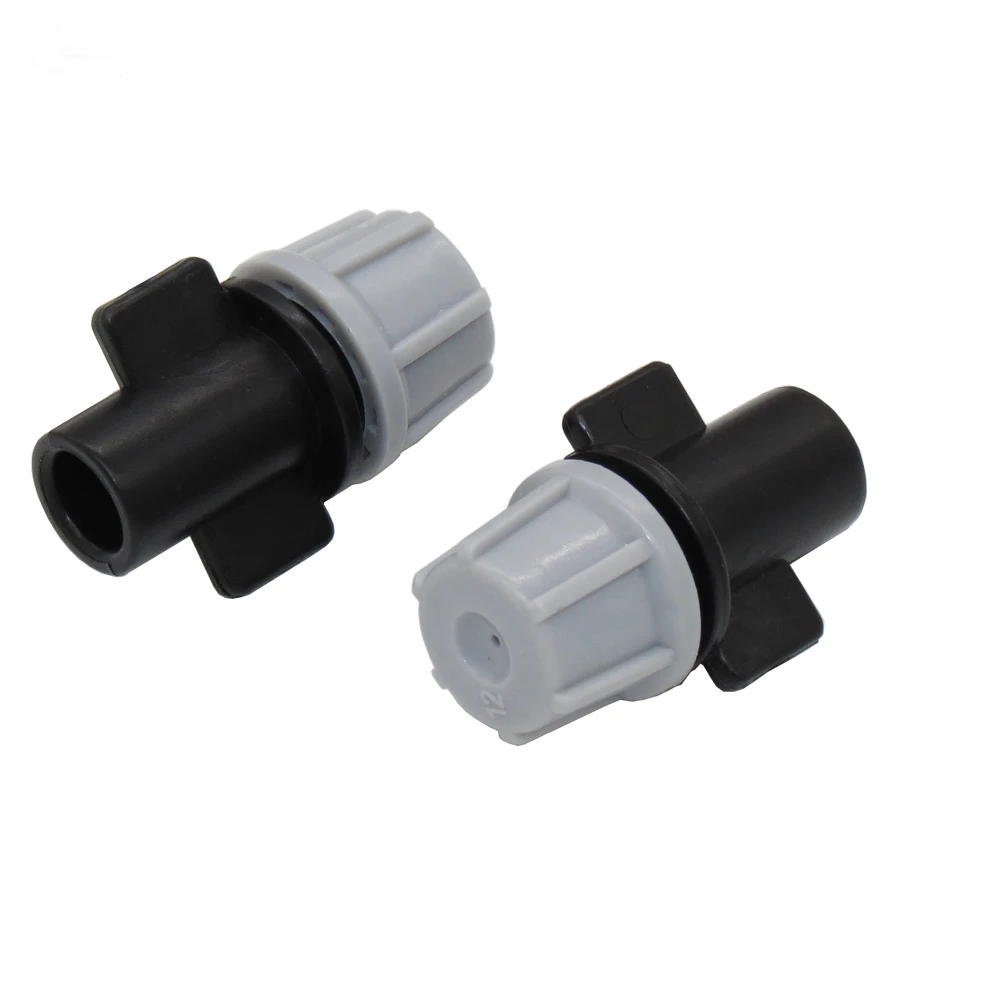 Adjustable Garden Drip Irrigation Misting Nozzles Dripper Sprayer 360&deg; Atomization 4/7mm Tee Barb Connector 20PCS