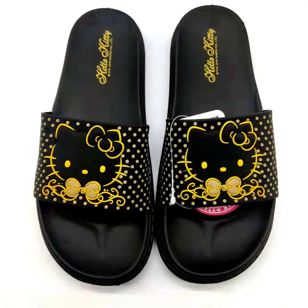 Woman white cats playing Slip on Beach Sandals and Anti-Slip Shower Slipper Comfort Sandals