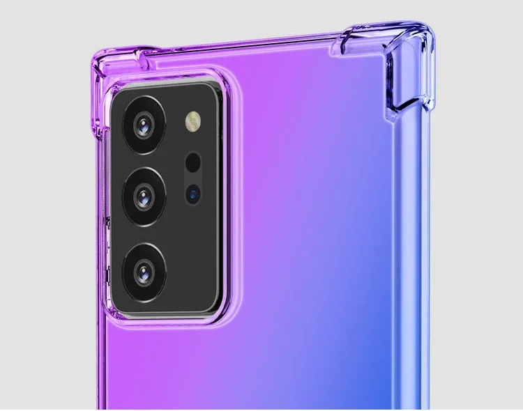 100Pcs/lot Wholesale Shockproof Gradient Soft TPU
