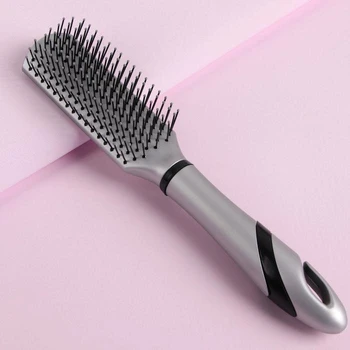 

Massage brush, ventilated, silver / black