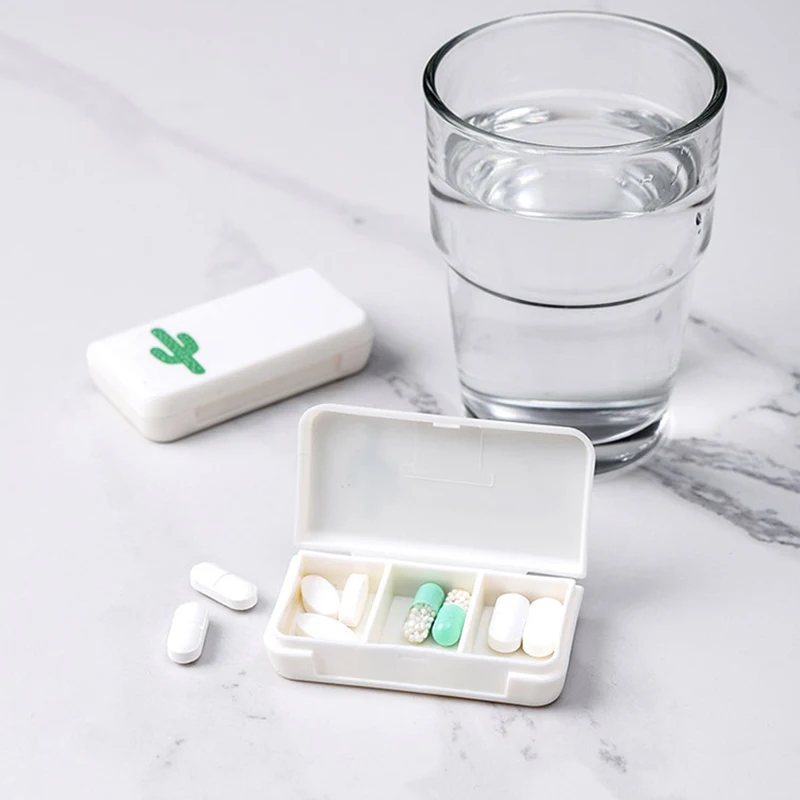 1 шт. портативный мини-чехол для таблеток медицинские коробки 3 сетки для путешествий дома медицинские препараты пустой контейнер держатель для дома