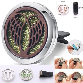 

10Pcs/Lot Aromatherapy Jewelry Car Perfume Diffuser Stainless Steel Vent Freshener Car Essential Oil Diffuser Necklace Locket