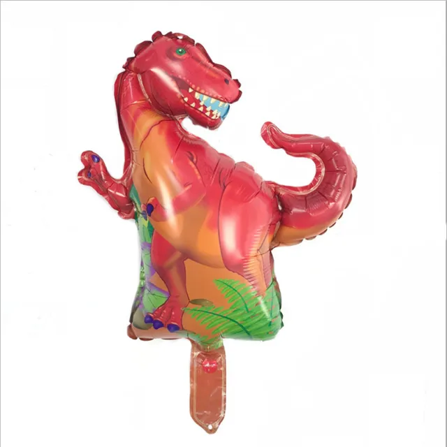 1 Large 4D Walking Dinosaur Foil Balloon Boy Animal  Children Dinosaur Birthday Forest Party Decoration Deep Blue