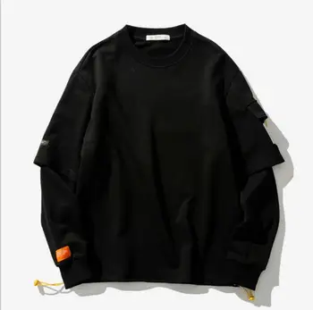 

ZNG 2020 New Men Hip Style Solid Color O Neck Hoodies Sweatshirts Autumn Winter Basic Oversized Hoodies Free Shipping