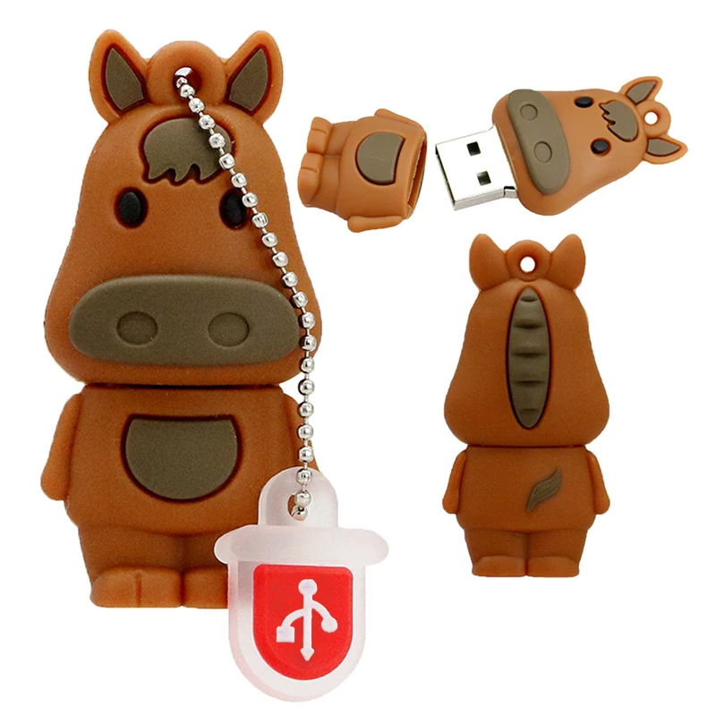 Китайский Знак зодиака USB карта памяти 4 8 16 32 64 128 256 ГБ Флешка 256 ГБ 32 ГБ 8 ГБ USB флеш-накопитель собака/свинья/тигр/кролик подарок