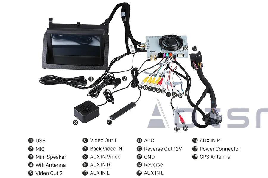 Sale Android 9 Car DVD player GPS Navigation For Mecerdes Benz C-W204 2007-2011 Auto Radio stereo player multimedia screen head unit 21
