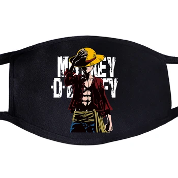 

One Piece Anime Mouth Mask Unisex The Pirate King Luffy Mouth Cool Half Anti Dust Quarantine Protective Face Masks Men Women
