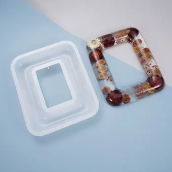 

Resin Crystal Epoxy Frame Mold Decoration Casting Silicone Mould DIY Crafts Jewelry Making Tools