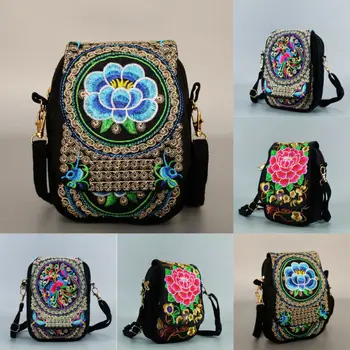 

Women Boho Bags Embroidered Clutch Purse Small Messenger Shoulder Crossbody Bag Travel Hot