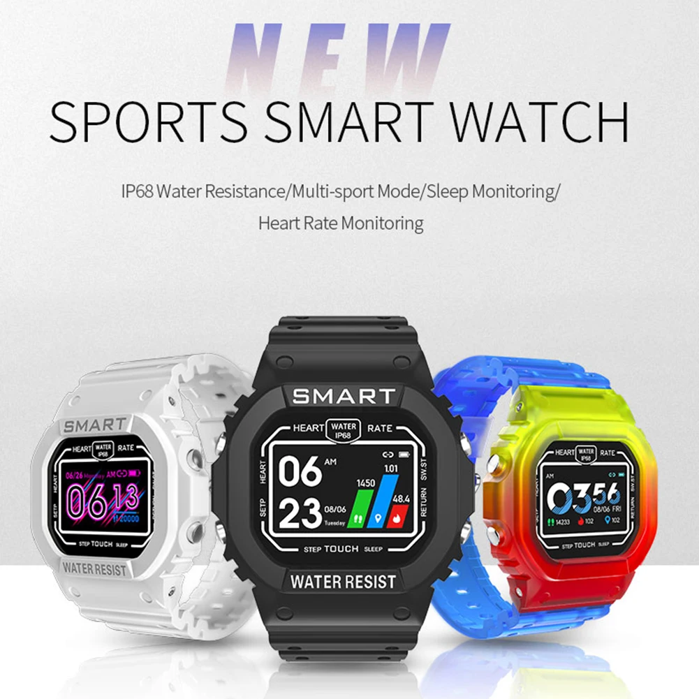 

Smart Watch 1.14" Touch Screen Music Control Health Tracker Message Reminder Smart Wristwatch Compatible For Android IOS