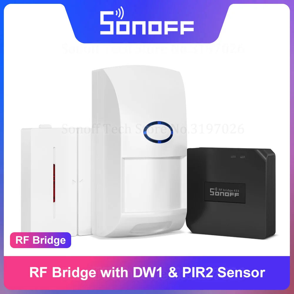 Itead Sonoff RF мост 433 МГц с DW1 пир2 датчик двери окна комплекты автоматизации умного