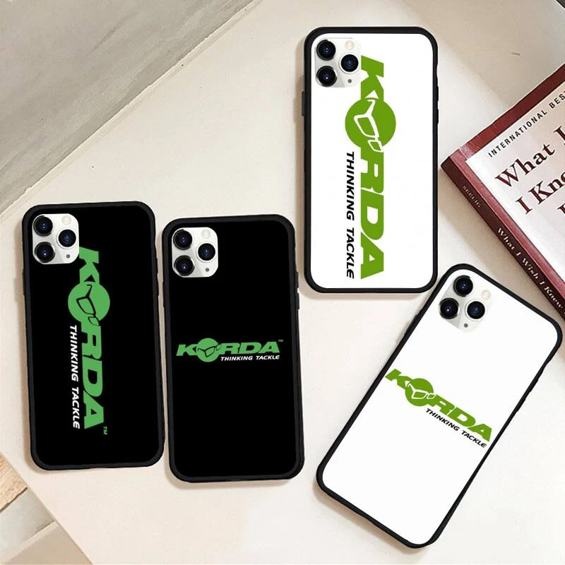 iphone 8 plus wallet case Korda Fishing Tackle Phone Case Rubber For iphone 12 11 Pro Max Mini XS Max 8 7 6 6S Plus X 5S SE 2020 XR cover iphone 6 cardholder cases