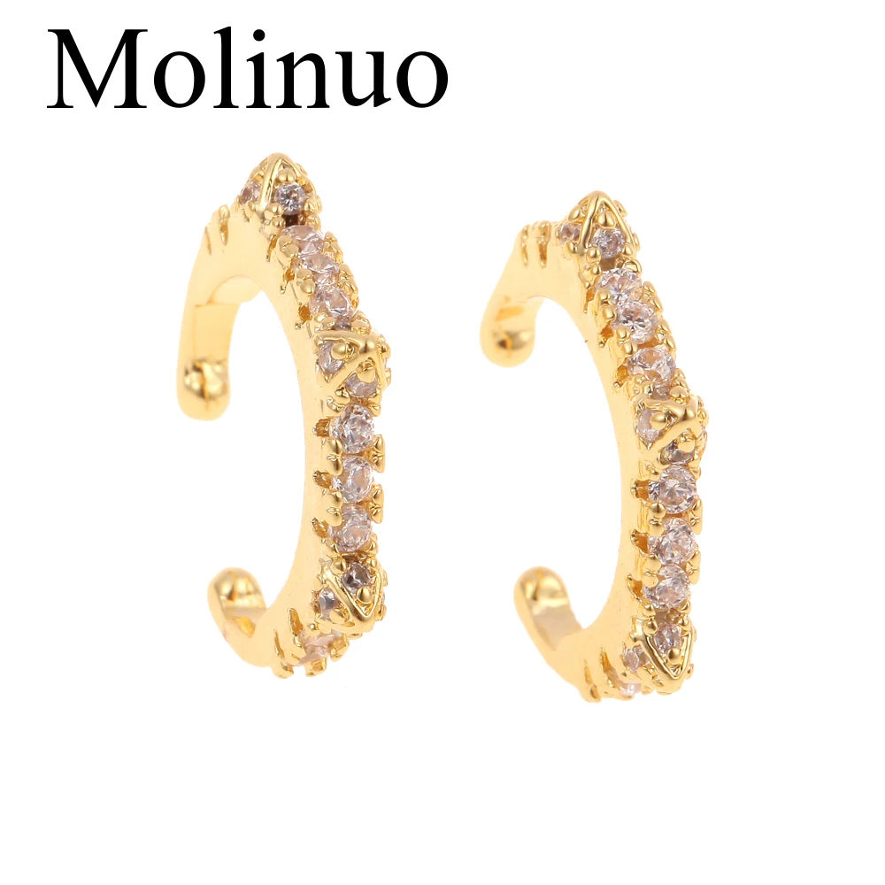 Molinuo новые модные простые маленькие серьги женские цветные кубические циркониевые круглые серьги без пустотелых аксессуаров