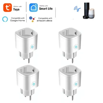 

Smart Plug WiFi Socket EU 16A Power plug Timing Function Tuya SmartLife APP Control Works With Alexa Google Assistant