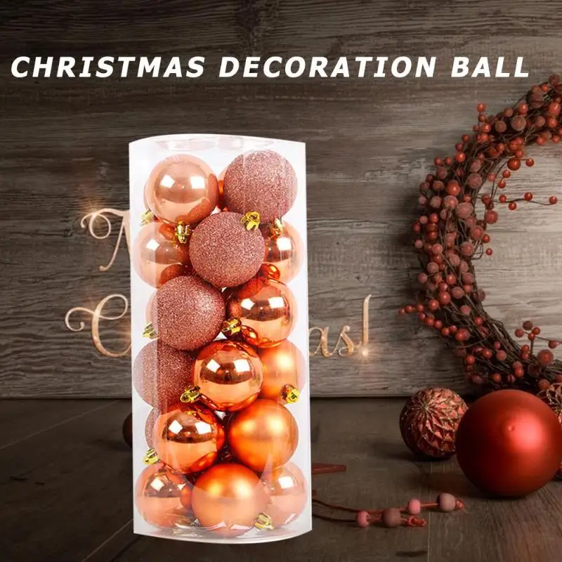 24pcs Christmas Tree Decor Balls Bauble Wedding Party Hanging Ornament Gift
