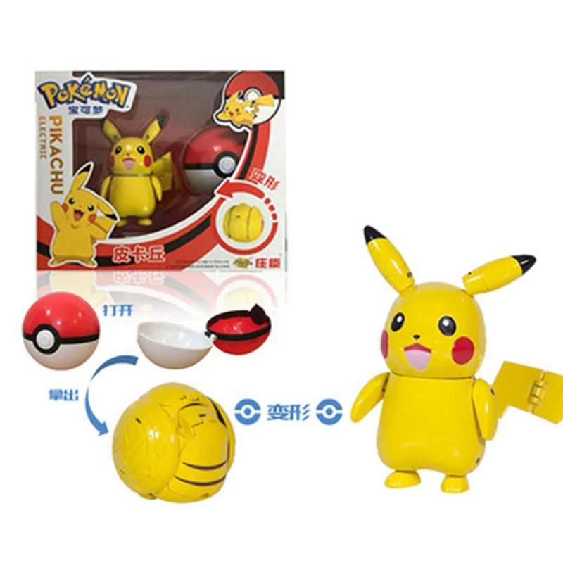 Takara Tomy Pokemon Figures - Pikachu, Charizard, Mewtwo, Squirtle Anime Toys for Kids - Perfect Christmas Gift image 2