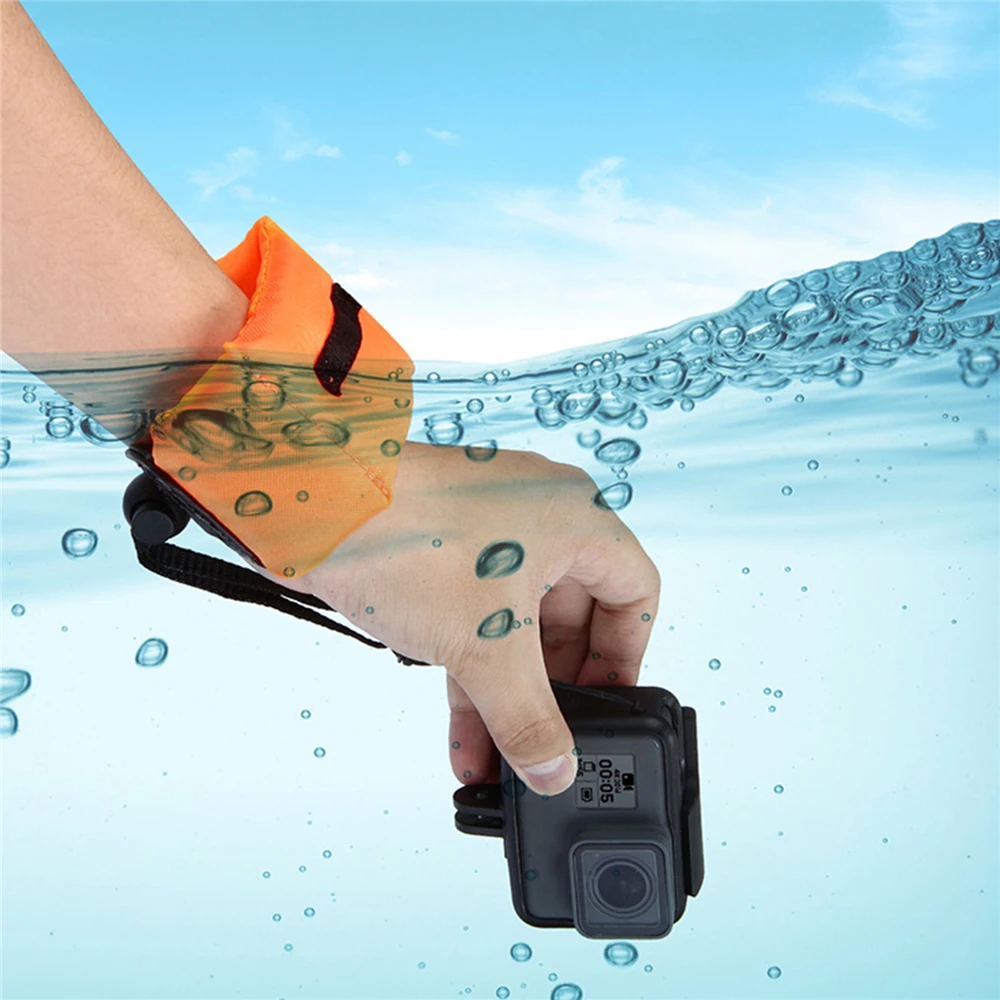 Подводная фотосъемка Регулируемый плавающий ремешок на запястье для экшн-Камеры GoPro Hero 7/6/5/4/3/2 Камера Дайвинг поплавок для DJI Osmo действий